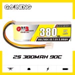 GAONENG GNB 2S 7.6V HV 380mah 90C 180C PH2.0 3pin connettore RC LiPo batteria 1/28 1/24 RC parti giocattolo auto LiHV alta tensione